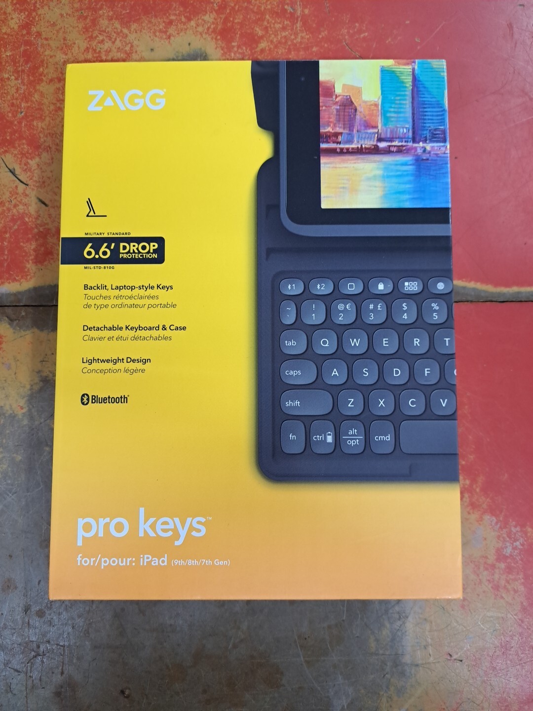 Open Box ZAGG Pro Keys Keyboard Case for Apple iPad 10.2 Inch 8th Generation