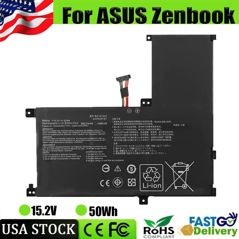 ✅ NEW B41N1532 50WH BATTERY FOR ASUS ZENBOOK FLIP Q504U Q504UA Q504UAK UX560UA