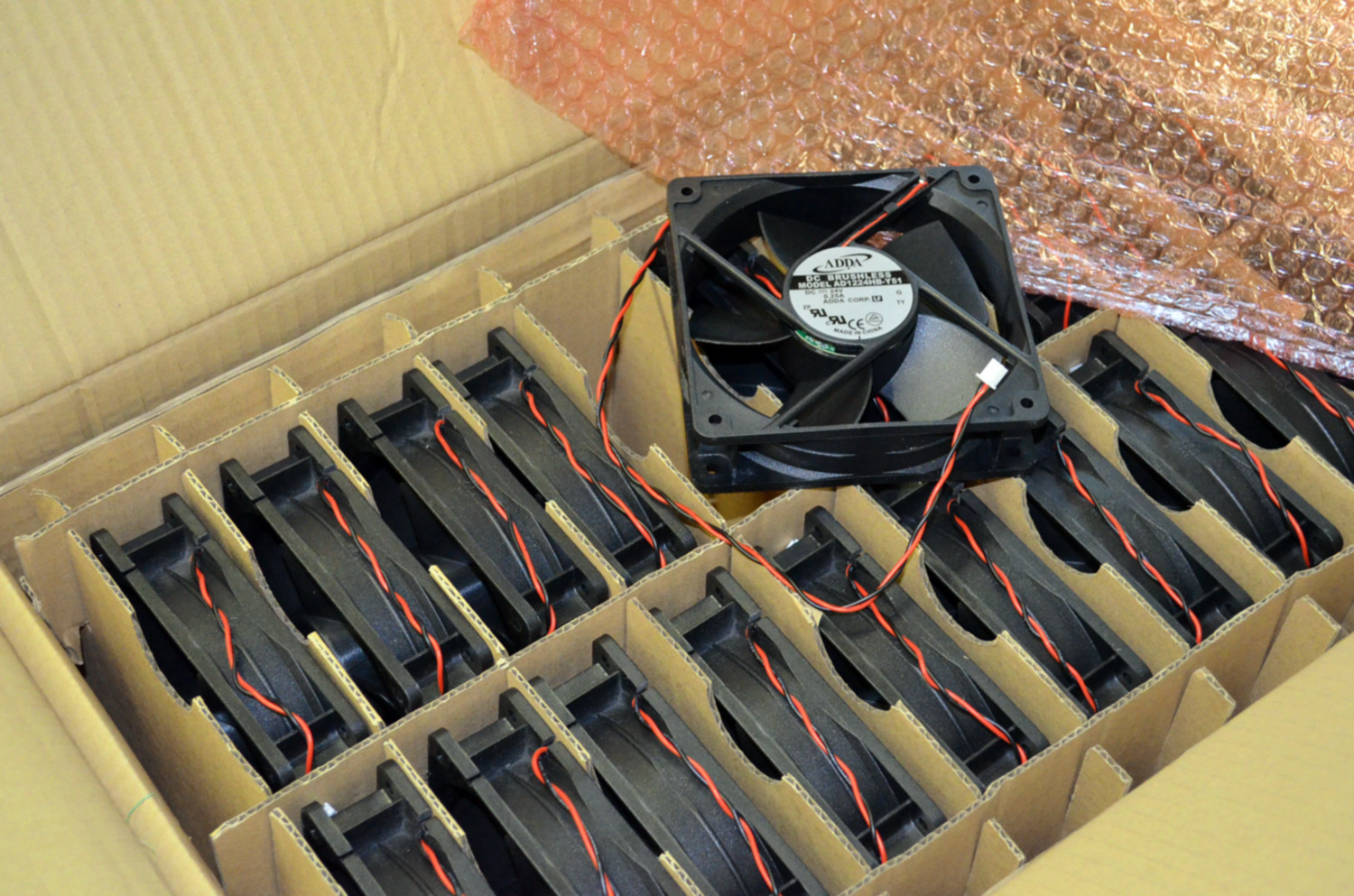ADDA 120MM x 32MM Case Fan DC 24V 112 CFM High Air Flow AD1224HB-Y51 (Brand New)