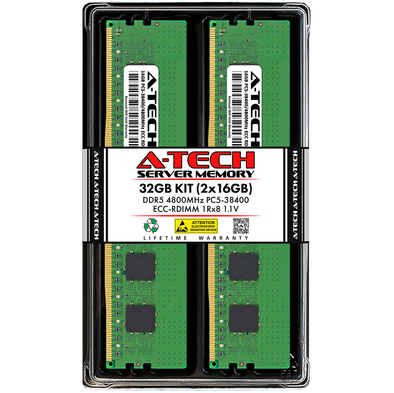 32GB 2x16GB PC5-4800 RDIMM Lenovo ThinkSystem SR655 V3 WR5220 G3 Memory RAM