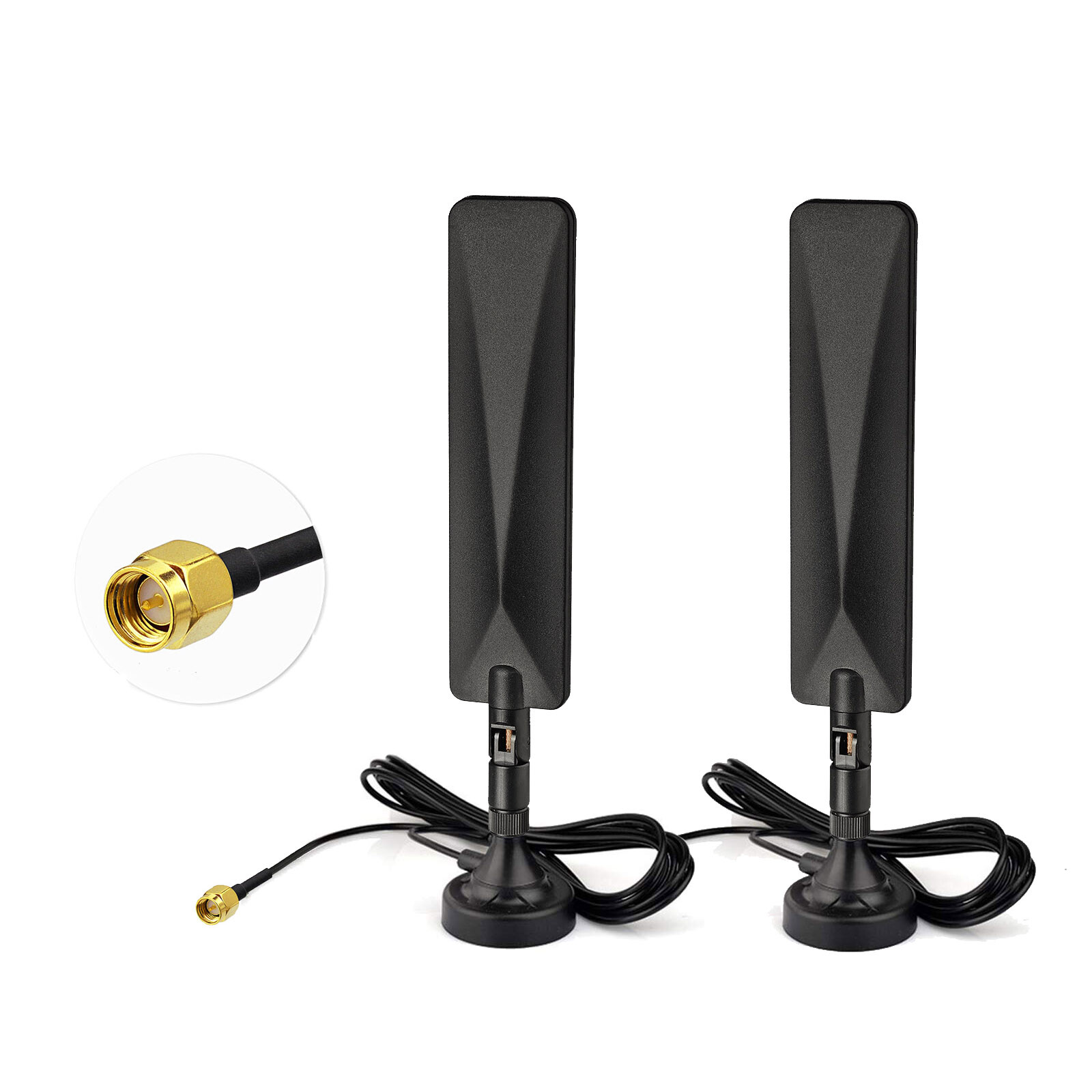 2pcs 4G LTE External Magnetic Antenna SMA For Huawei B593 B315 B310 E5186 Router