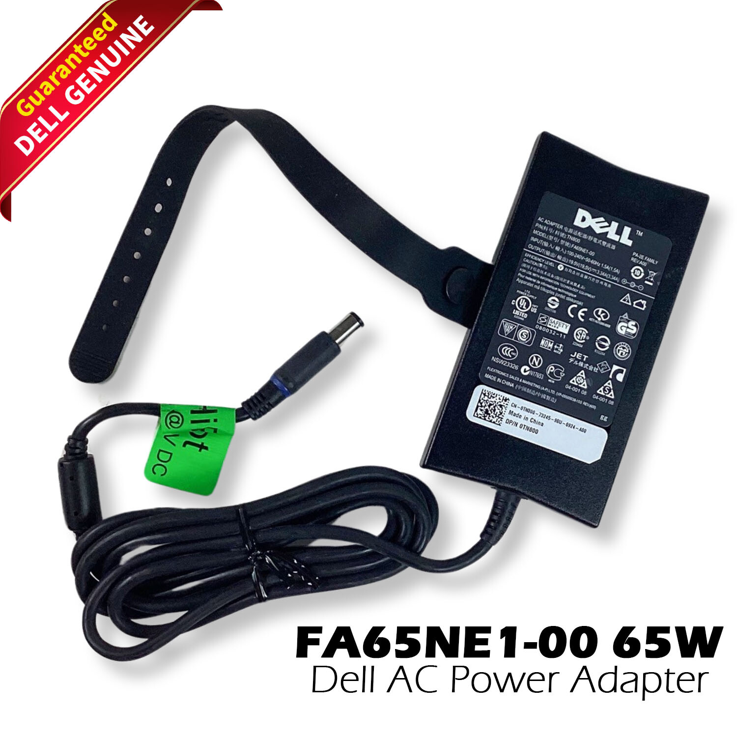 Genuine Dell FA65NE1-00 PA-2E Family 65W 19.5V 3.34A AC Power Adapter TN800