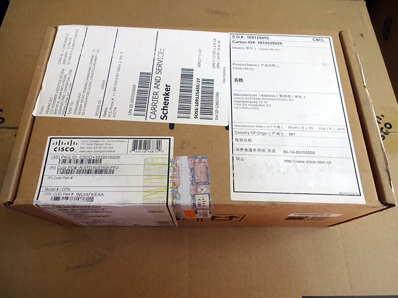 C9200-NM-4G NEW Cisco Catalyst 9200 4 x 1GE Network Module New Sealed BIG