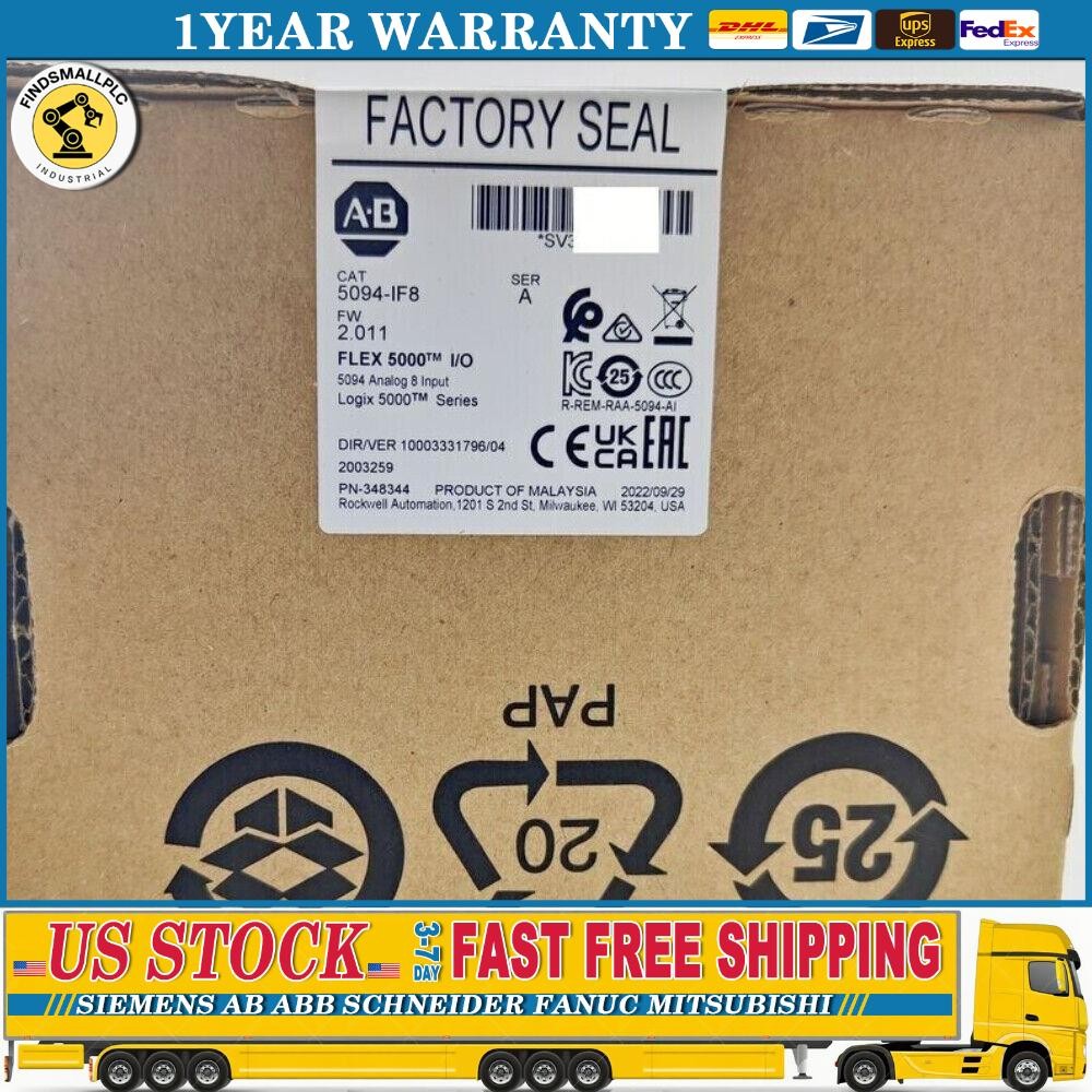 New Factory Sealed Allen Bradley 5094-IF8 Ser A Flex 5000 Input 8 Current/Volt