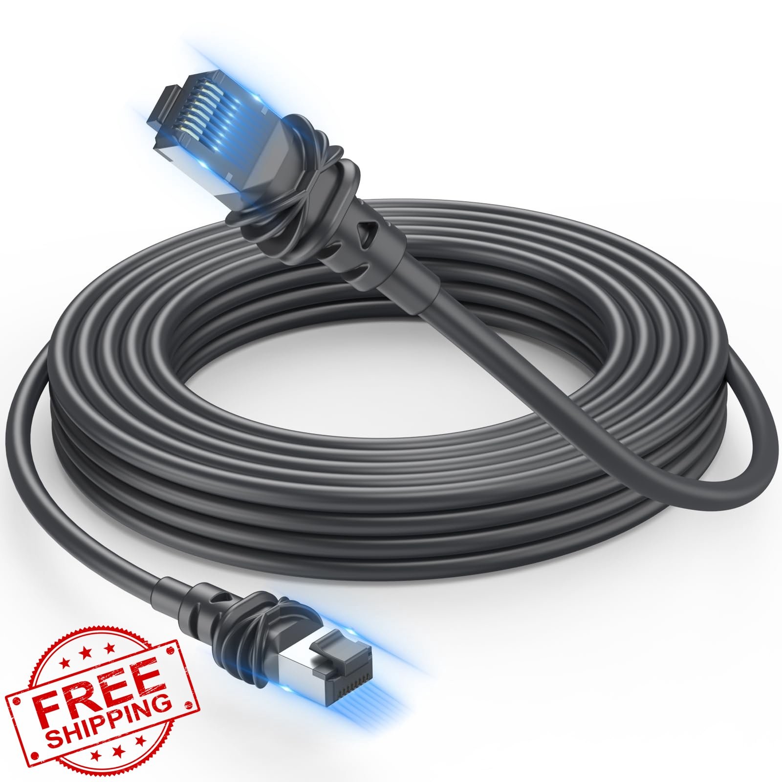 Daqa 100ft Starlink Gen 3 Ethernet Cable Waterproof Outdoor RJ45