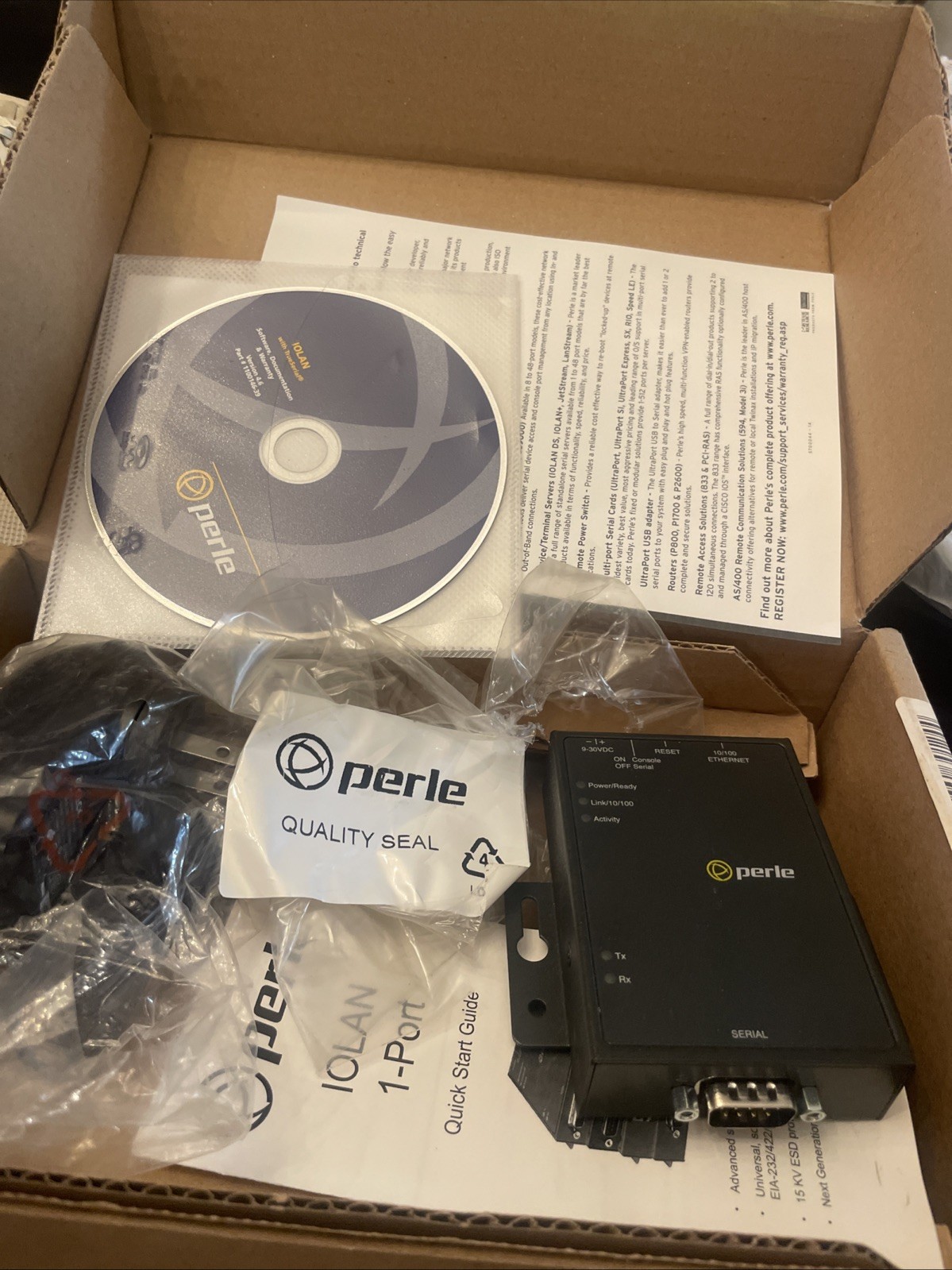 Perle IOLAN DS1 Device Server Part Number 04030120