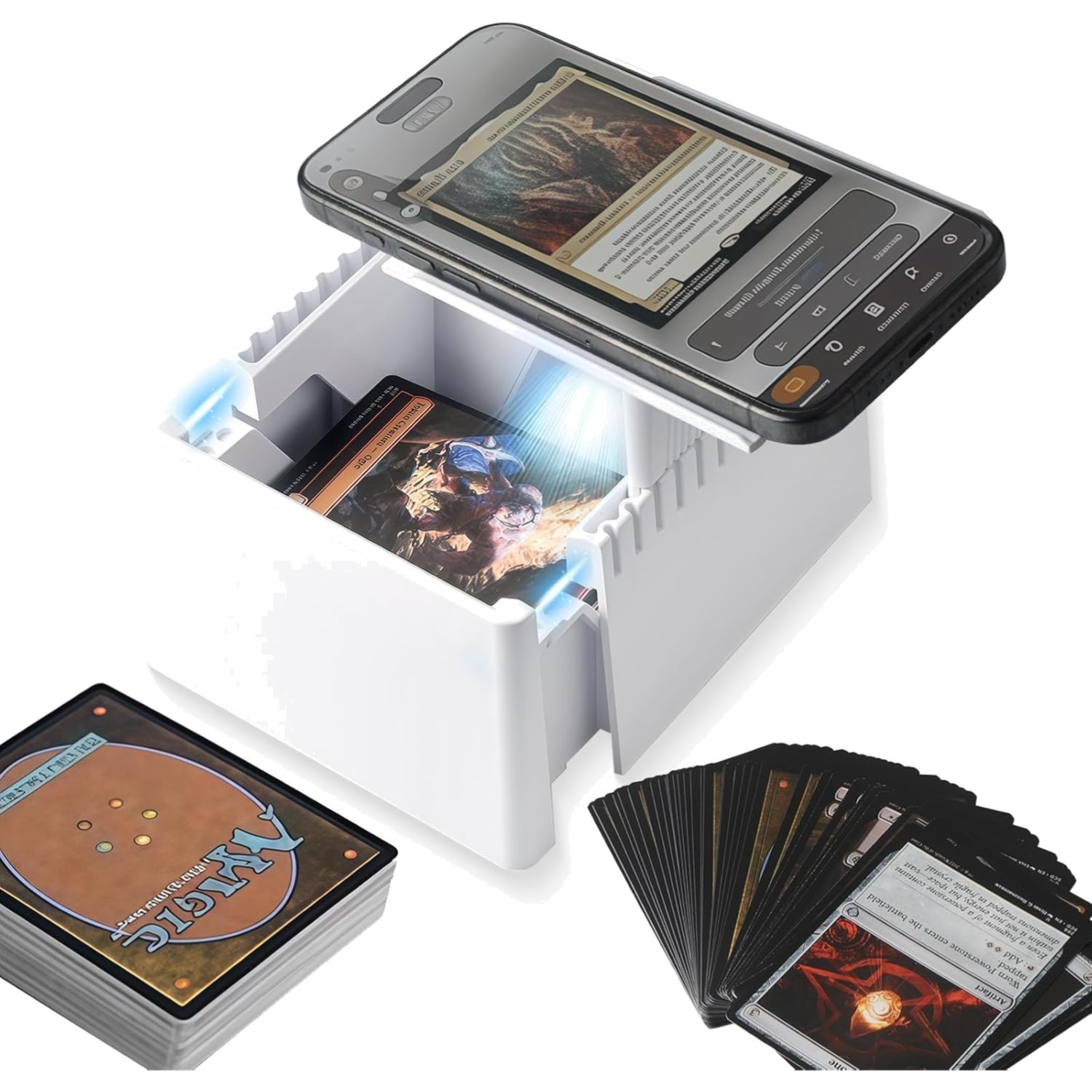 Lightweight USB Card Scanner Stand with 1050 DPI for MTG/TCG & Sports Cards