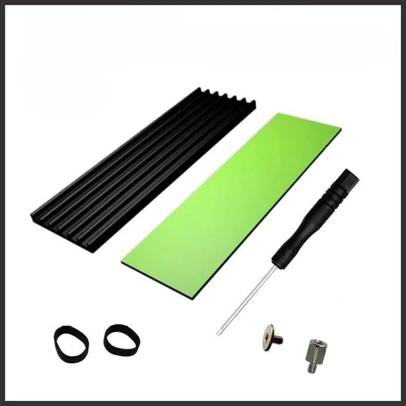 New Aluminum Cooling Heat Sink With Thermal Pad For M.2 NGFF NVMe 2280 PCIE SSD
