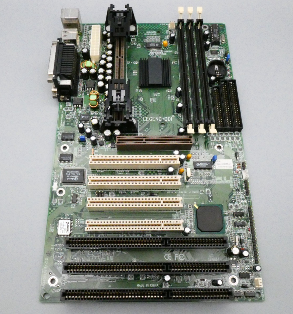 RARE QDI Legend P6I440BX/B1S/Z1S Motherboard Slot 1 - For repair or parts