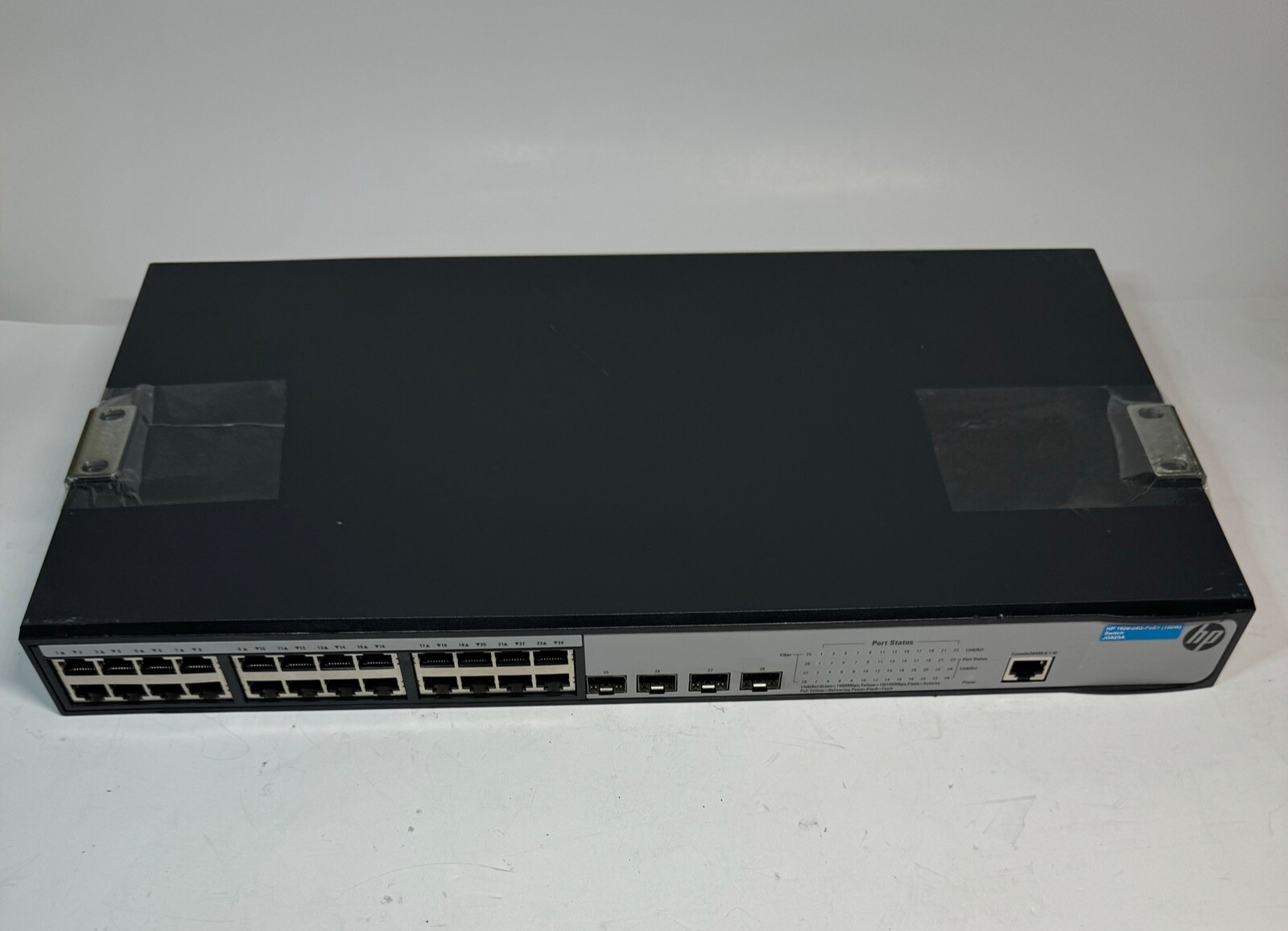 HP 1920-24G-PoE+ (180W) Switch JG925A w/rack-mounts kit