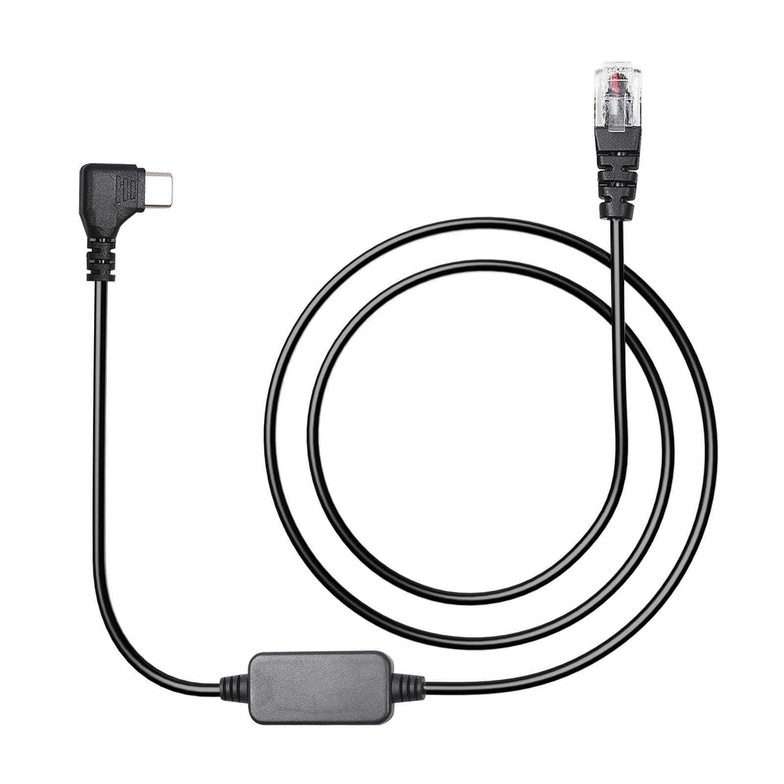 3.3Ft USB C to RJ11 Power Cable for Radar Detectors - Escort, Uniden & More