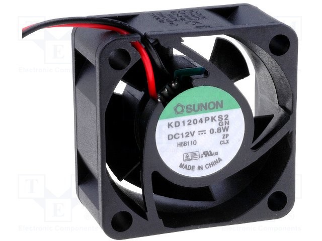 Sunon Kde1204Pks2 Fan Dc12V .9W 2-Wire Tested Working