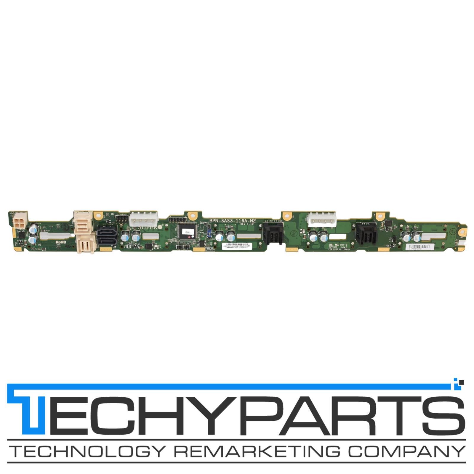 Supermicro BPN-SAS3-116A-N2 10-Bay 2.5" SFF 8x SAS3 12Gbps 2x NVMe Backplane