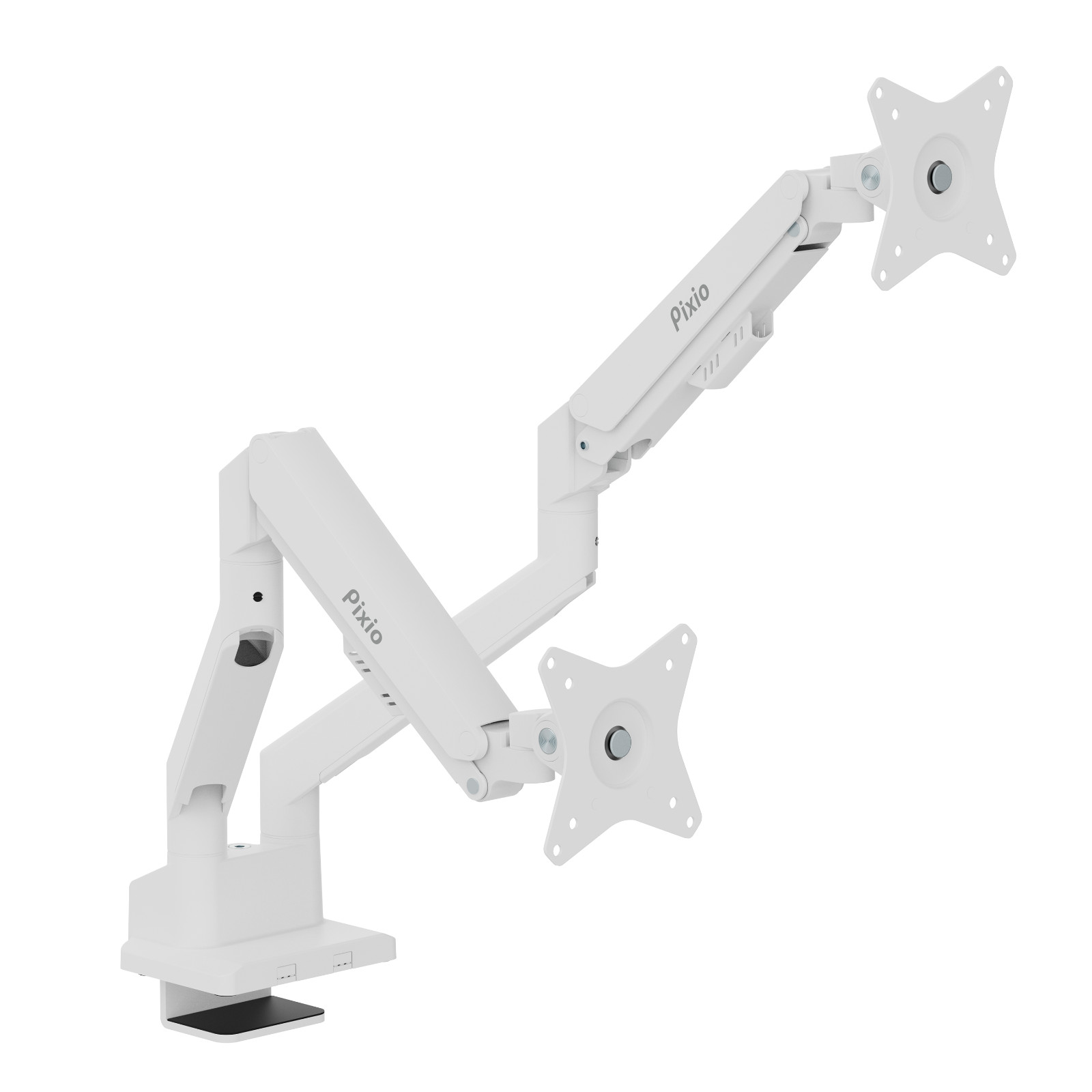 Pixio PS1D Wave 100x100mm & 75x75mm Premium Dual Monitor Arm | Multiple Colors