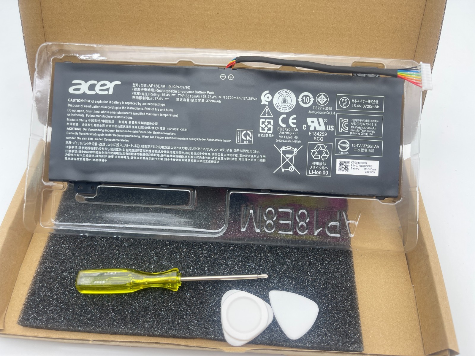 Genuine AP18E7M Battery For Acer Nitro 5 AN515-55 AN515-57 AN515-58 KT.0040G.013