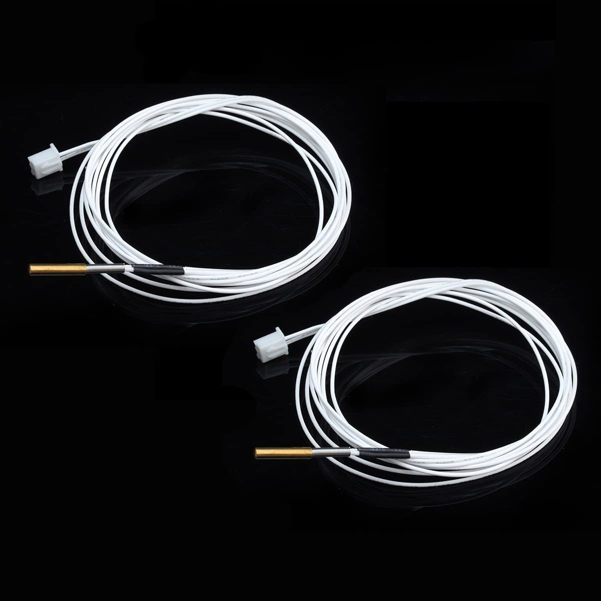 2-Pack NTC 100K B3950 Thermistor Od3Mm Cartridge Sensor High Temperature 280℃