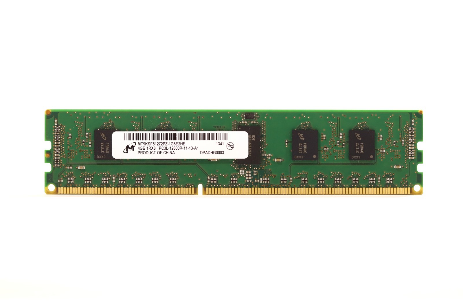 Micron 4GB 1RX8 PC3L-12800R-11-13-A1 ECC REG Memory MT9KSF51272PZ-1G6E2HE Tested