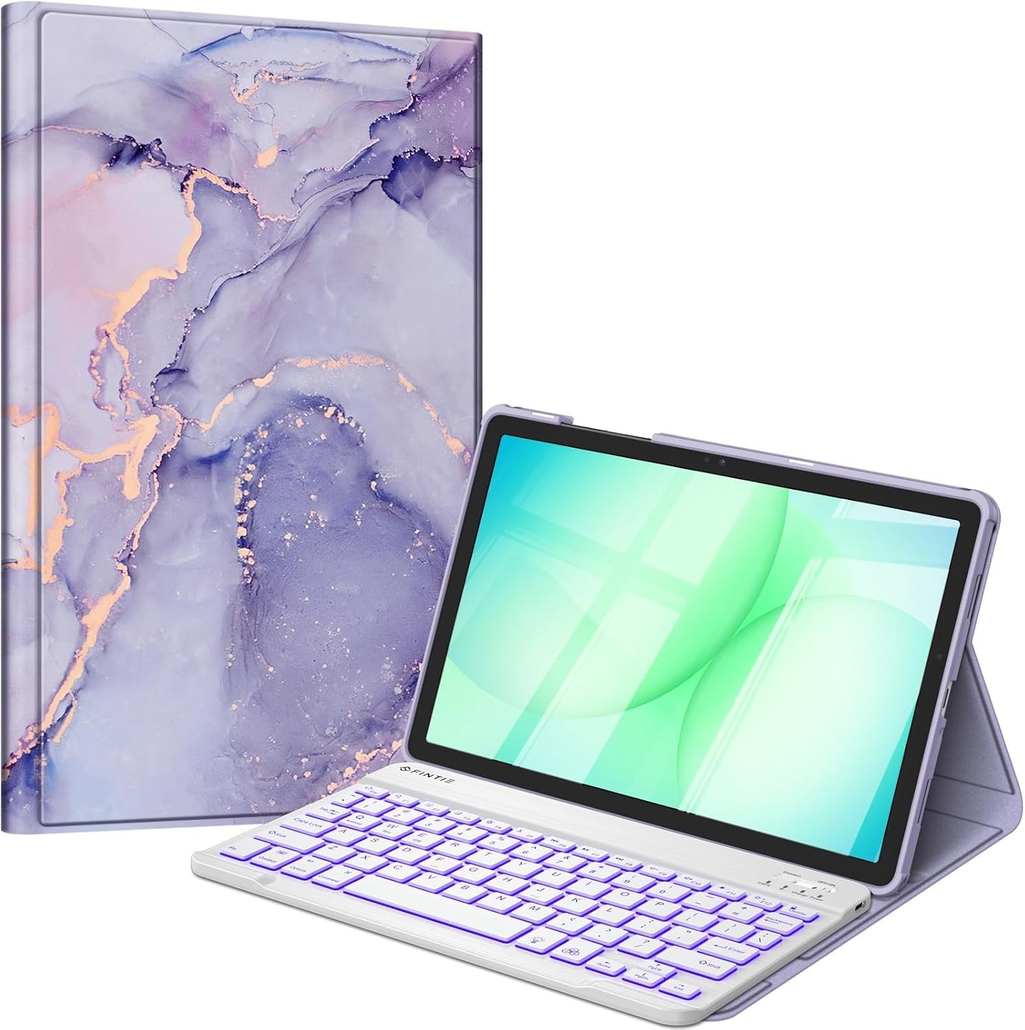 Backlit Keyboard Case for Samsung Galaxy Tab A11 Plus/ Tab A9 Plus Stand Cover