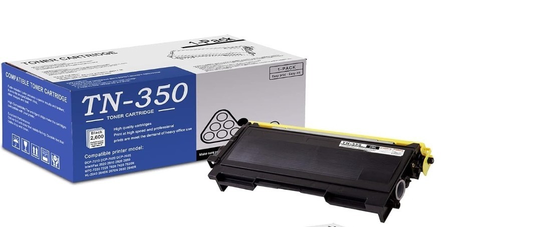 TN350 Toner Cartridge Compatible TN350 Black Replacement for Brother TN350