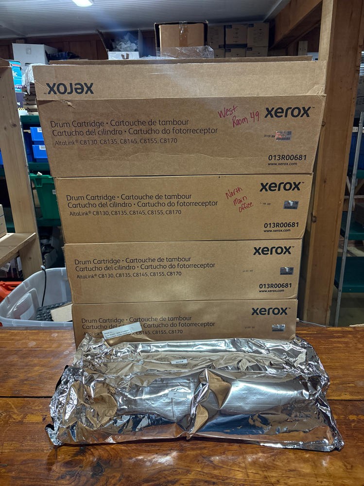 Xerox 013R00681 Drum Unit For AltaLink C8130 (13R681) 4 Pack Open Box Sealed
