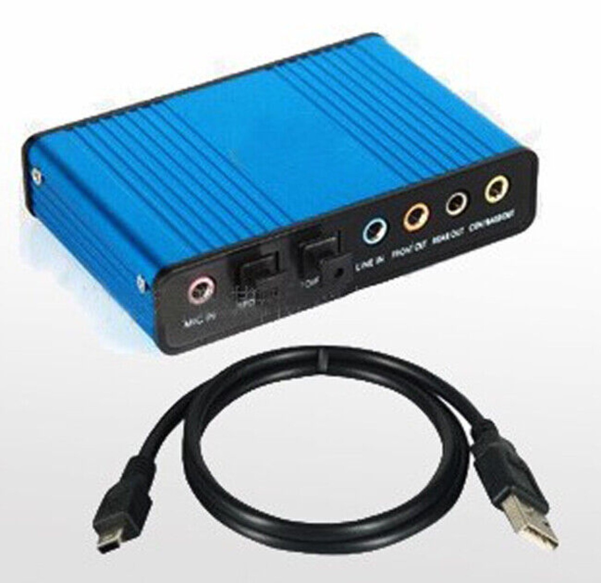 USB 6 Channel 7.1/5.1 Surround Optical S/PDIF External Audio Sound Card Adapter