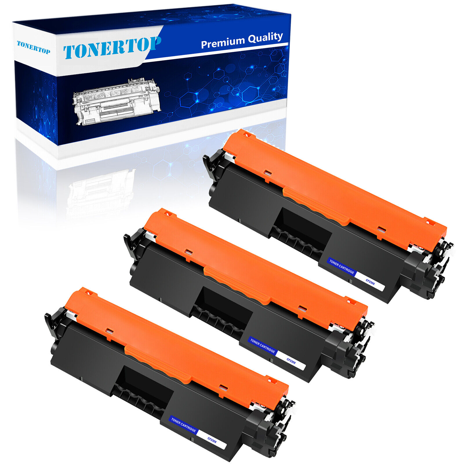 3PK CF230X 30X Toner Cartridge Compatible For HP LaserJet M203dn M203dw M227fdw