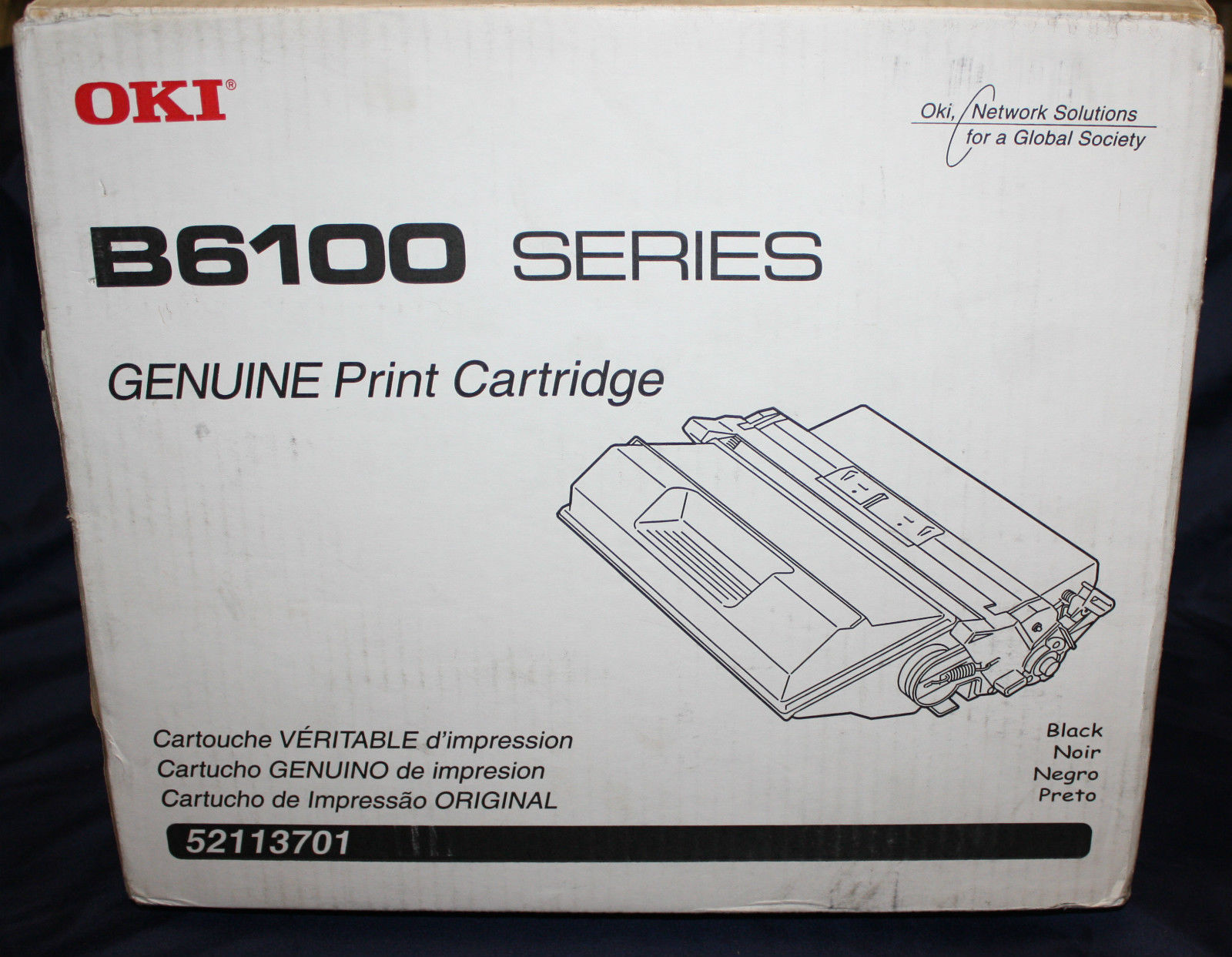 NEW   Genuine OKI B6100 Printer Black High Yield 15K Yield Toner 52113701