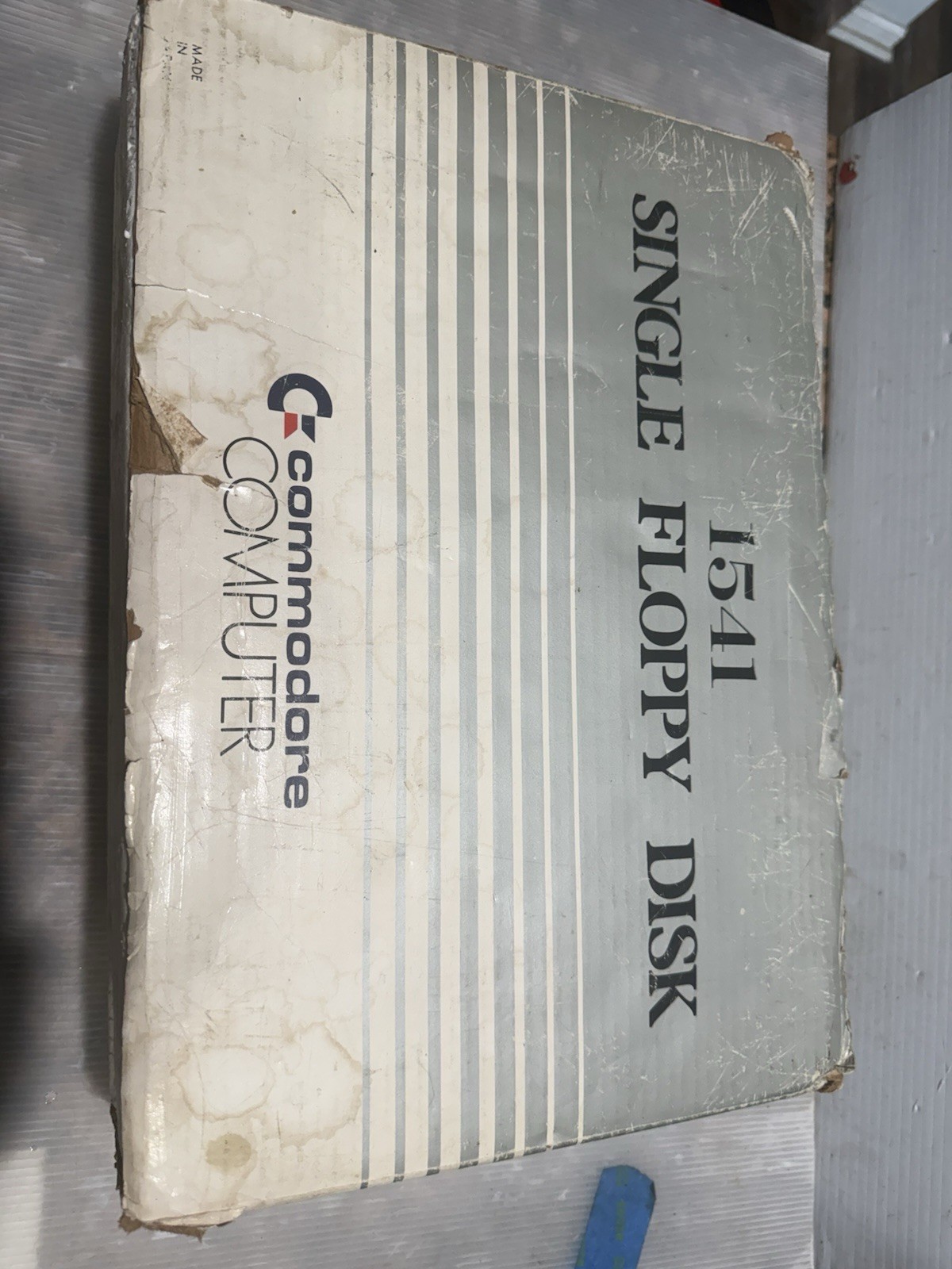 Boxed Commodore 1541 ALPS disc drive including cables Powers On