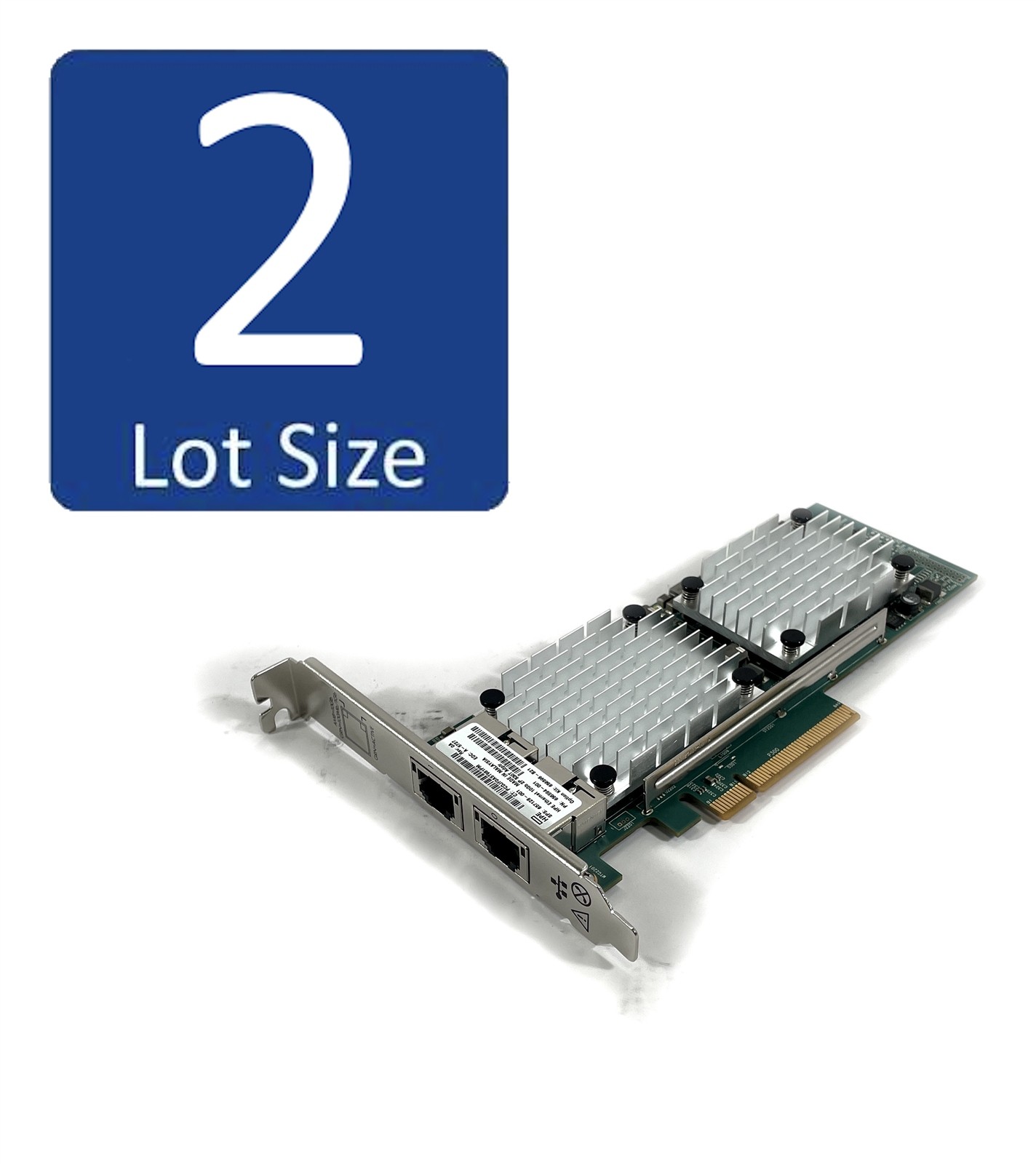 LOT OF 2 HP 530T 2-PORT 10GB PCI-E ETHERNET ADAPTER CARD 657128-001 656594-001