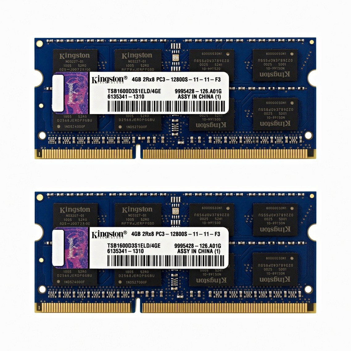Kingston 8GB (2x4GB) DDR3 SO-DIMM PC3-12800S 204-Pin Non-ECC TSB1600D3S1ELD/4GE