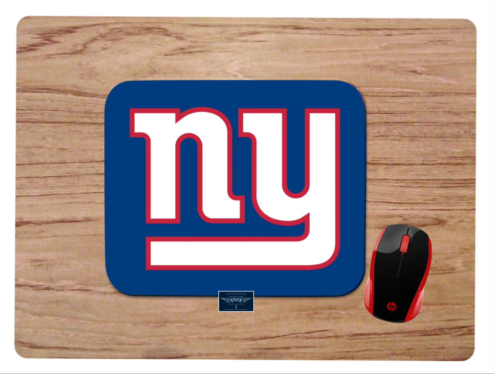 NEW YORK GIANTS FOOTBALL DESIGN PC DESK MAT MOUSE PAD HOME OFFICE GIFT NFL 