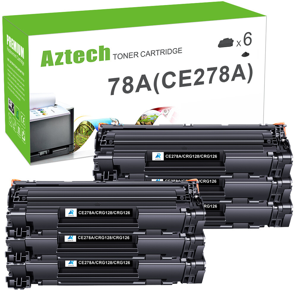 6-PK CE278A 78A Compatible Toner for HP LaserJet Pro P1606dn M1536dnf MFP MF4450