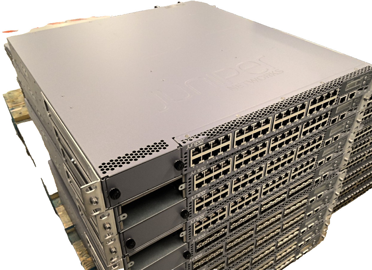1X Juniper EX4550-32T-AFI Network Switch  750-045405 ex-4550-vc1-128g