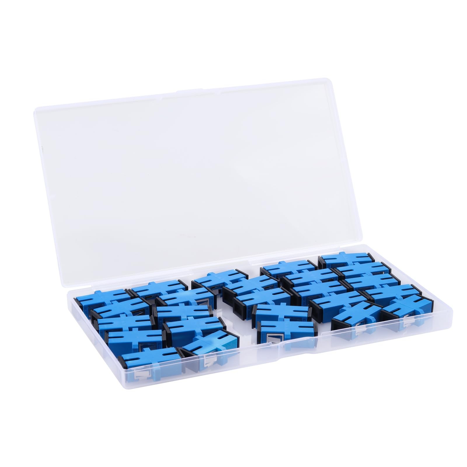 25 PCS SC/UPC Fiber Optic Coupler Female To Female Simplex Single Mode Adapter
