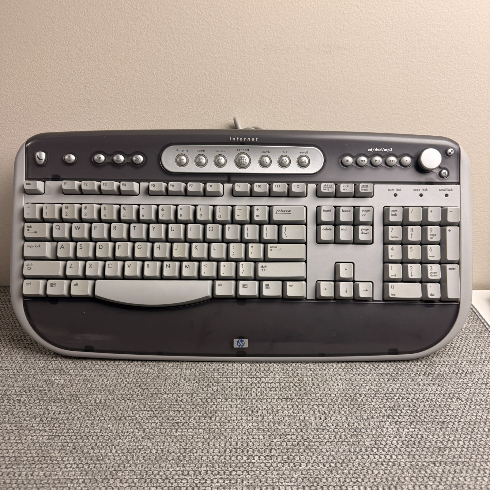 Vintage HP Internet Ready Keyboard - Model 6511-ZU - Wired USB
