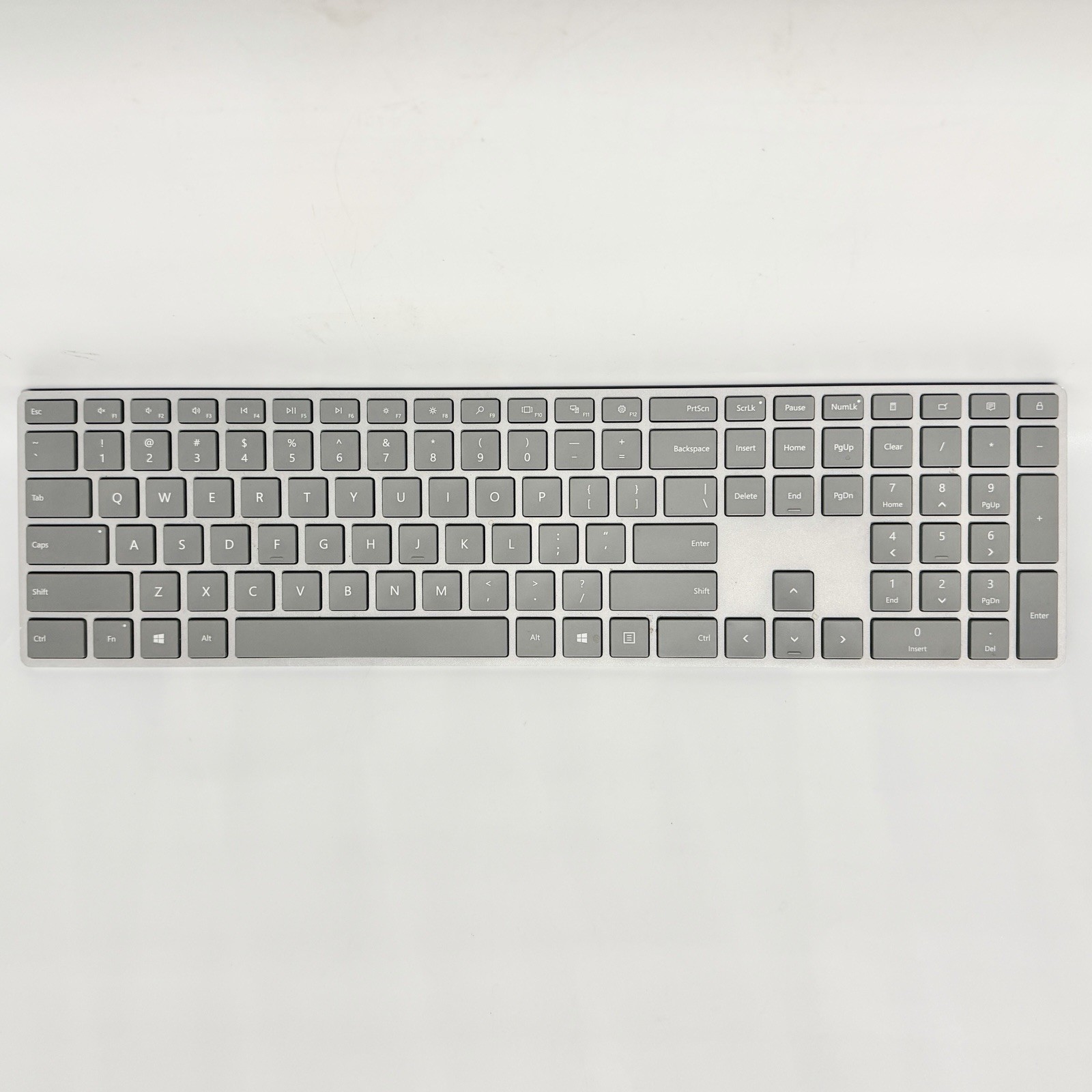 Microsoft Surface 1742 Bluetooth Desktop Keyboard Full Size English Gray EUC