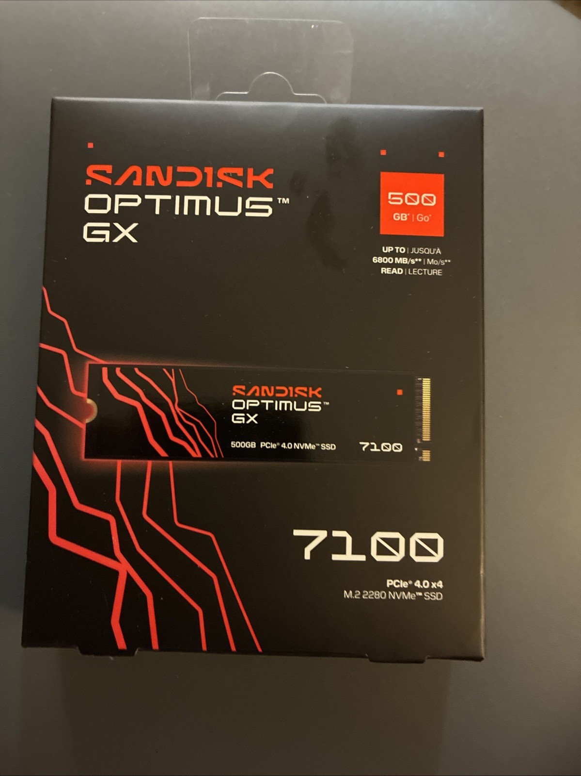 New SanDisk 2280mm Optimus GX 500GB M.2 NVMe Gen 4.0 x 4 SSD SDSP71500GAN