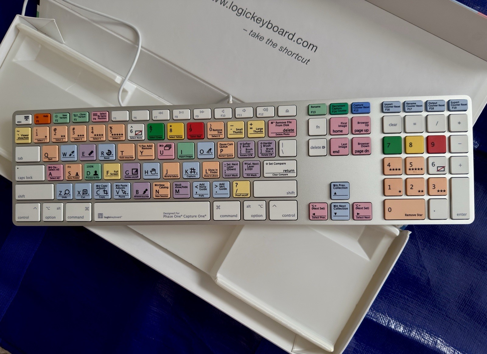 Logickeyboard Capture One Pro Mac Pro Line Apple A1243 Wired Keyboard OPEN BOX