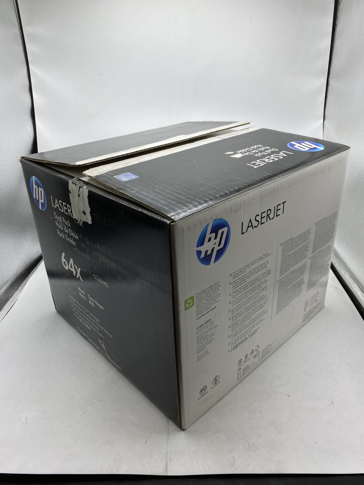 CC364XD OEM HP Dual Pack of Black High Yield Toner Cartridge. Open Box