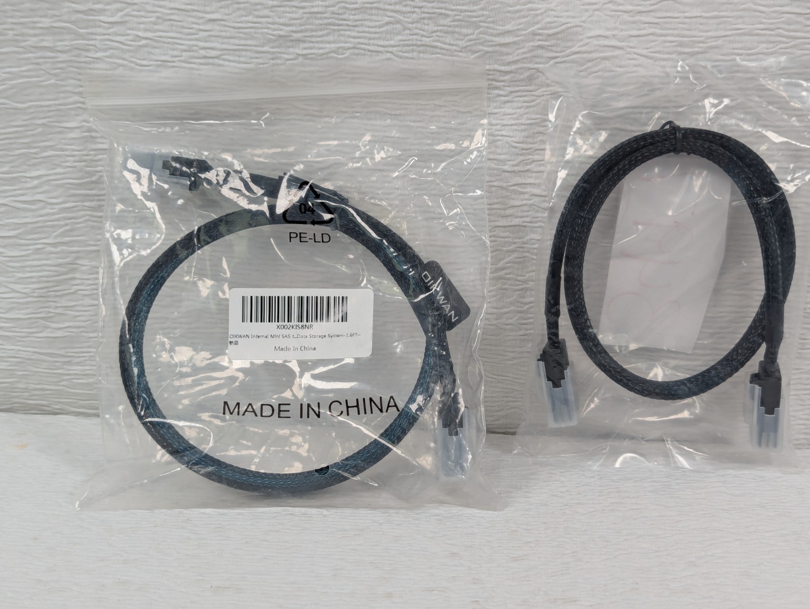 Internal Mini SAS SFF-8087 to Mini SAS SFF8087 Cable - 36P - 1.6FT - 2 pack