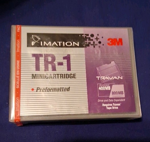 New Sealed Imation 3M TR-1 TRAVAN-1 400MB/800MB Minicartridge