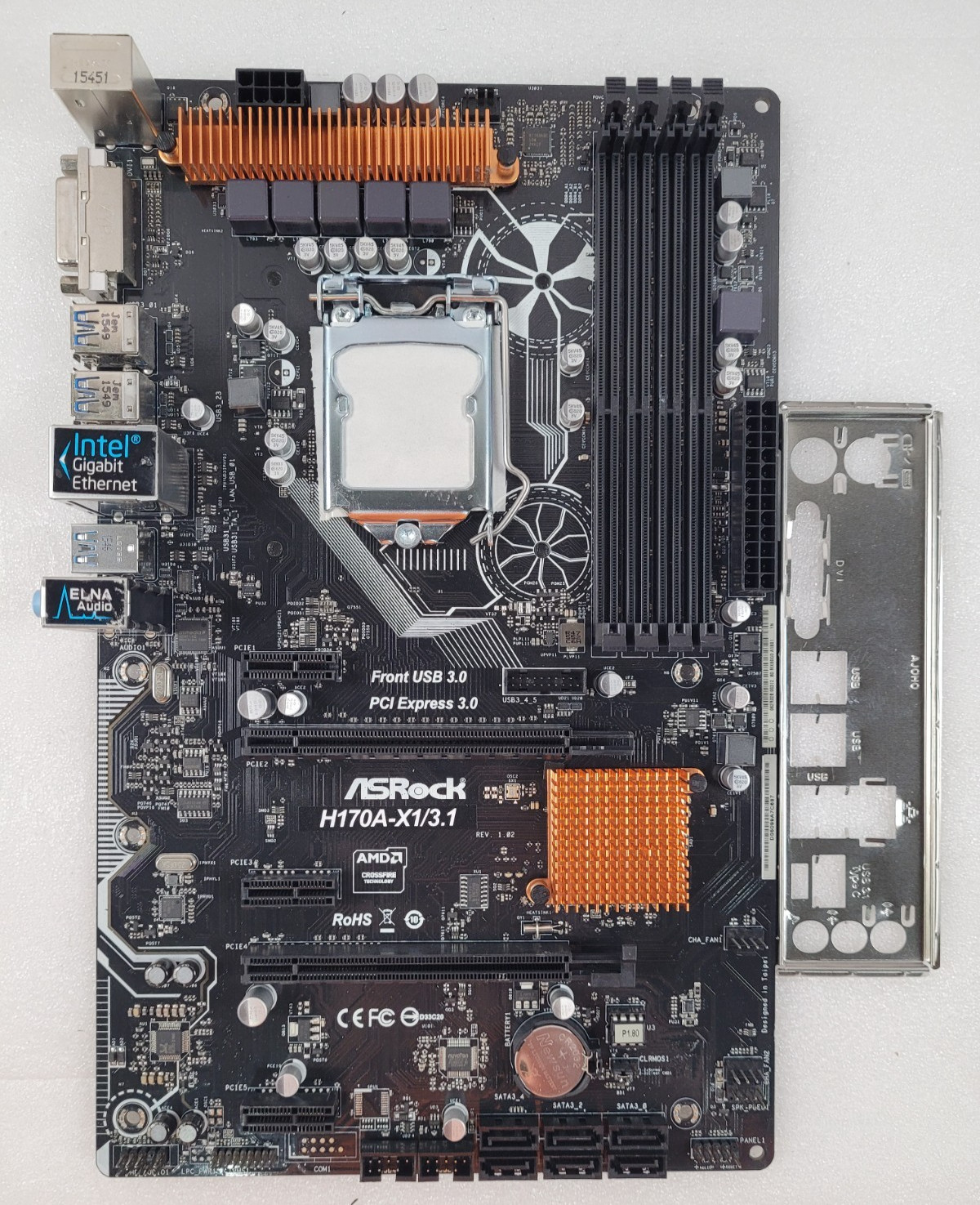 ASRock H170A-X1/3.1 Motherboard Socket LGA 1151 Intel H170 DDR4 DIMM USB3.1 ATX