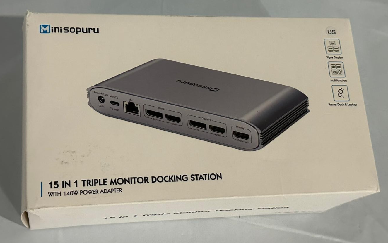 Minisopuru Upgrade DisplayLink Docking Station Triple (C1)