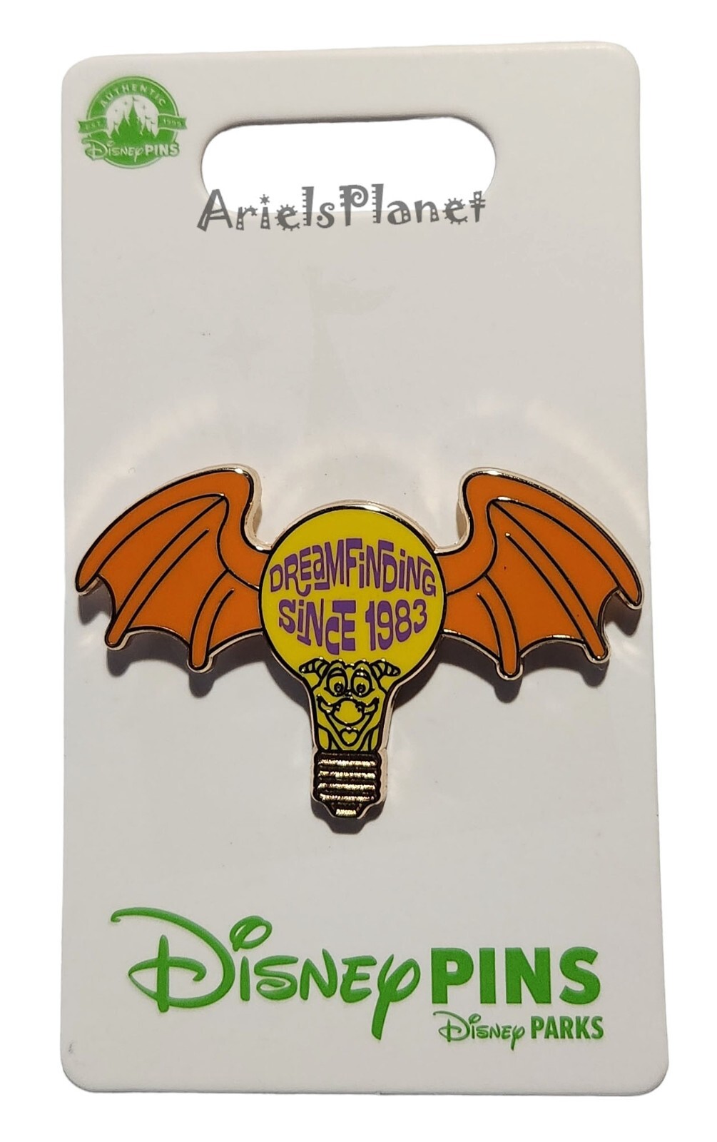 Disney Parks Epcot Figment Lightbulb 1983 Pin