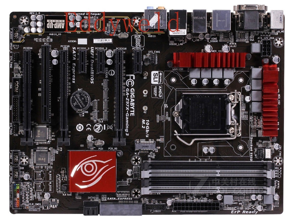 For GIGABYTE Z97X GAMING 3 motherboard LGA1150 DDR3 32G VGA+DVI+HDMI ATX Tested