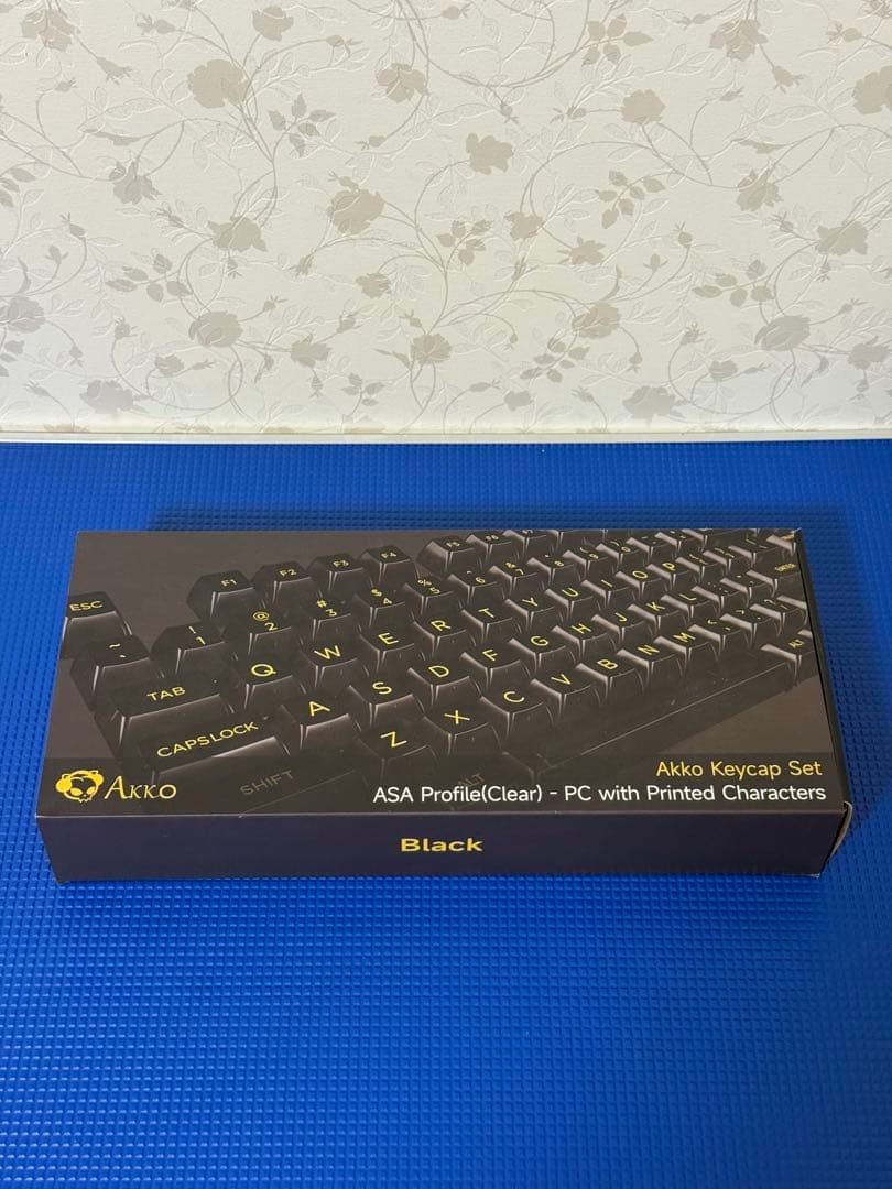 Akko 155-Key Black ASA Profile Keycap Set PC Printed Characters Clear