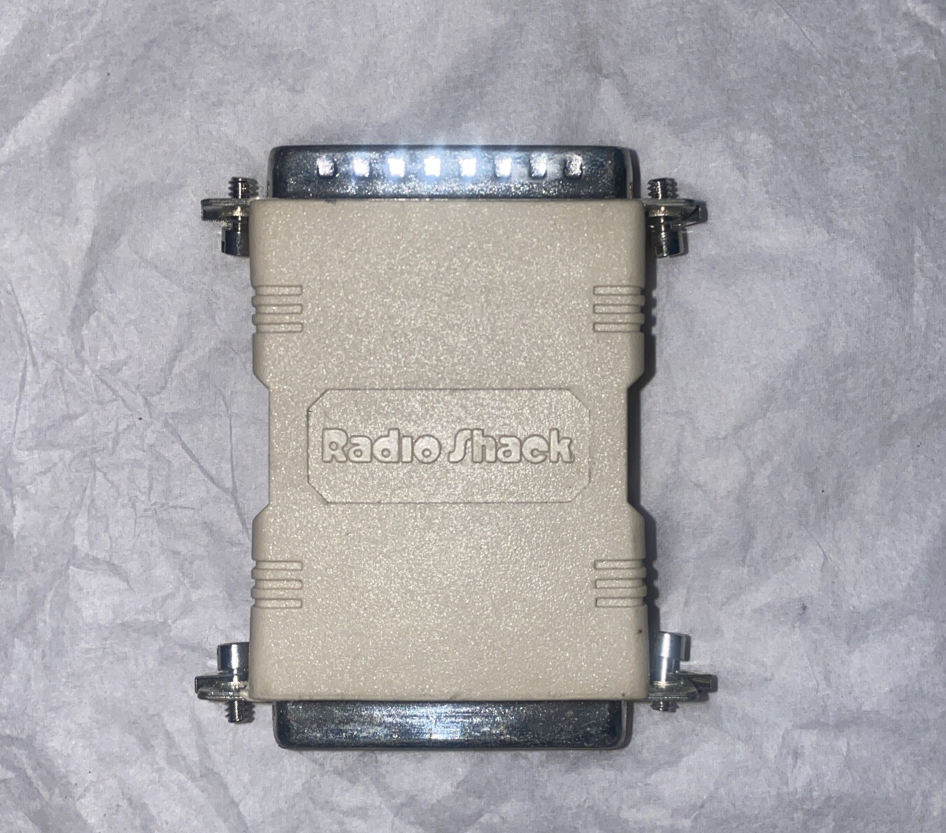 Radio Shack Null Modem Adapter DB25 Male to DB25 Female