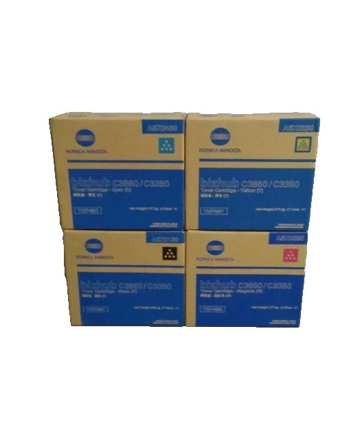 Konica Minolta TNP48 Toner Set Yellow Magenta Cyan Black, bizhub C3350