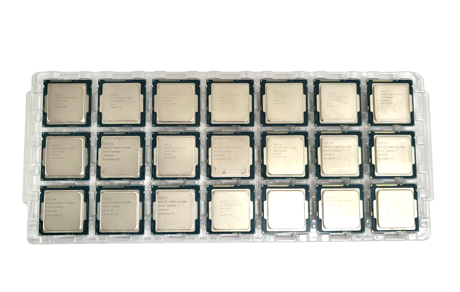 Lot of 21 - Intel Core i3-4160 CPU SR1PK 3.60GHz Desktop Processor LGA-1150