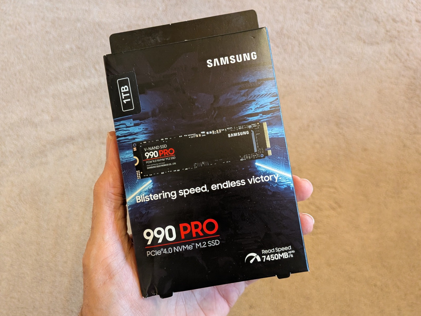 New Samsung 2280mm 990 Pro 1TB M.2 NVMe Gen 4.0 x 4 MZ-V9P1T0B/AM